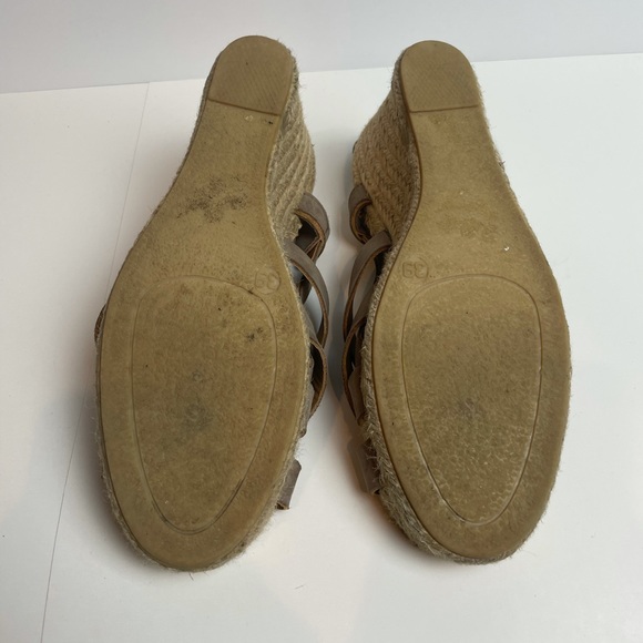 Marc by Marc Jacobs Suede Taupe Espadrille Wedges - Picture 9 of 12